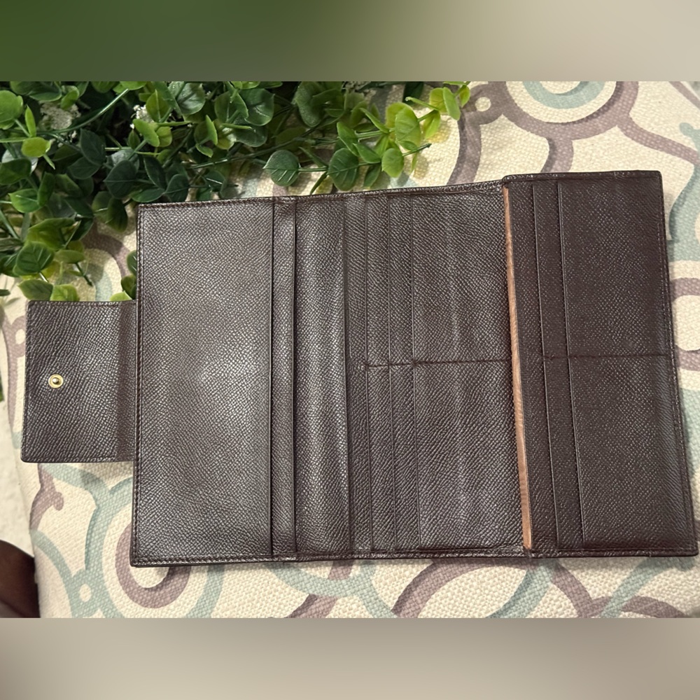 BVLGARI Brown Leather Bifold Long Wallet Purse - Picture 9 of 16